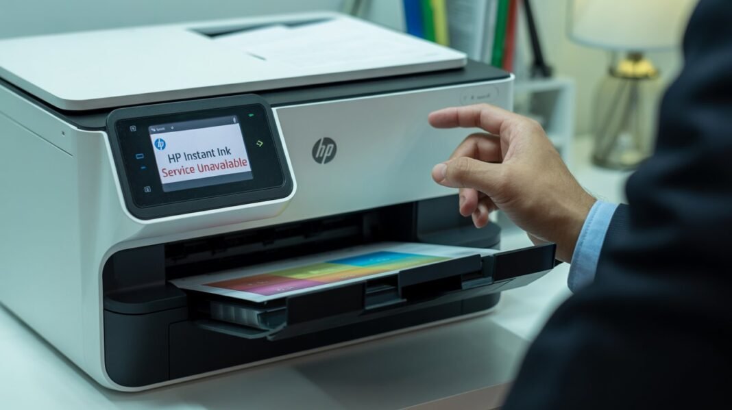 HP Instant Ink Not Working