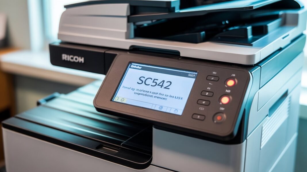 Ricoh Printer Error SC542
